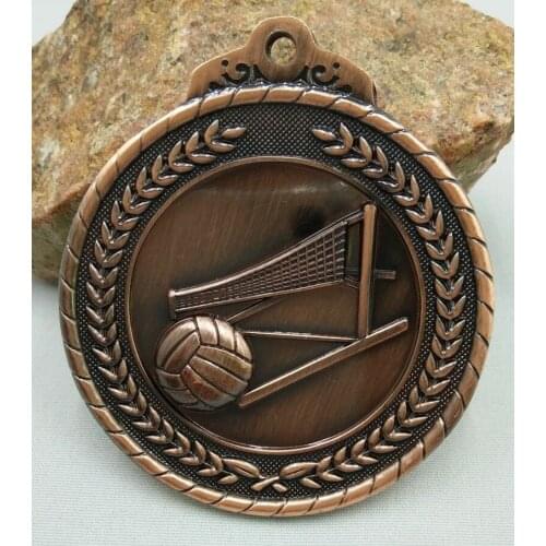 Sports medal Volleyball School Sports Medal Gold Silver Bronze Movement Communication Ability/self-confidence Developing Unisex