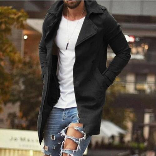 Sumi Lavi Men's Long Trench Coats