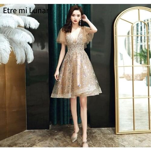 Dubai Evening Dress 2021 Sexy Champagne One Shoulder Diamonds Handmade Flowers Pearls Formal Dresses Evening Gown LD04351