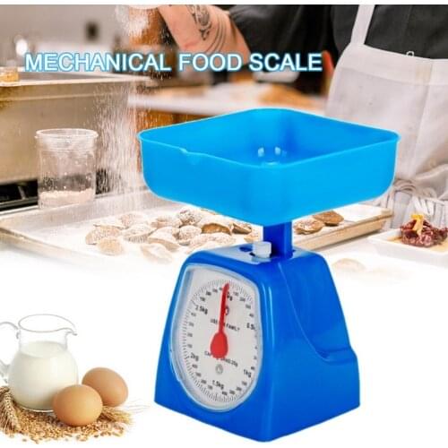 Spring Scale Kitchen Scale Mechanical Dial Plastic Scale with Removable Bowl Food Balance Measuring Weight Kitchen