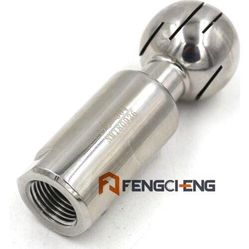 Rotating CIP Spray Ball 1/2" Connection 304 Stainless Sanitary Homebrew Beer Hardware