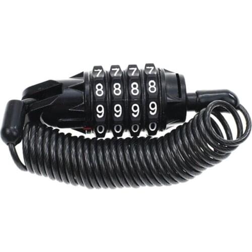 Bicycle Chain Lock 4-Bit Basic Self-Coiling Fixation Combined Bicycle Chain Lock Suitable for Bicycle Scooter Bicycle Lock