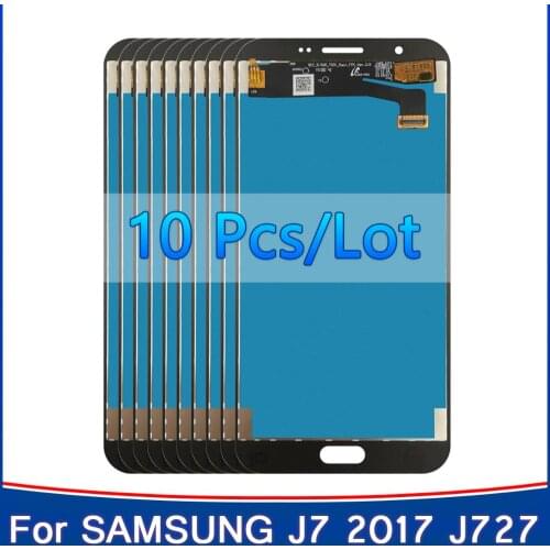 10 Pcs/Lot 100% Test For Samsung Galaxy J7 J727 SM-J727P J727V J727A LCD Display Touch Screen For Samsung J727 LCD Screen