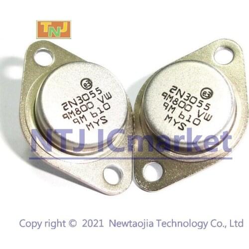 10 PCS 2N3055 TO-3 15A 60V NPN Power Transistor