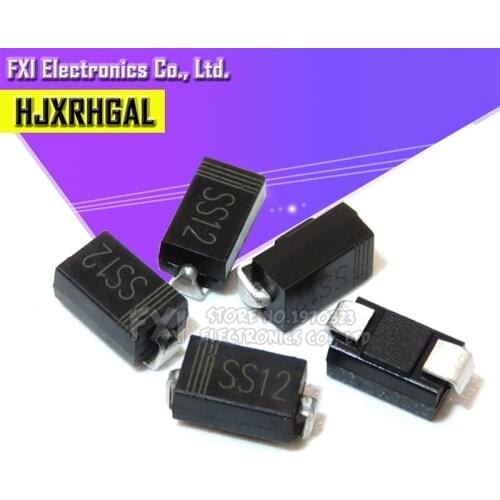 100pcs SMA 1N5817 IN5817 smd 1A 20V do-214ac Schottky diode ss12 New original