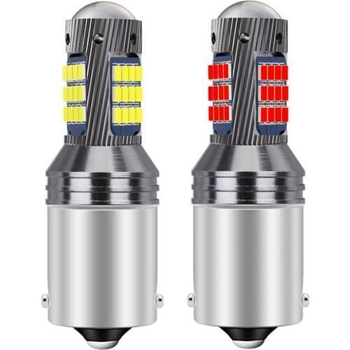 2pcs New 1156 BA15S 7506 P21W R10W Super Bright 2016 LED Car Tail Brake Bulb Turn Signals Auto Backup Reverse Lamps DRL Light
