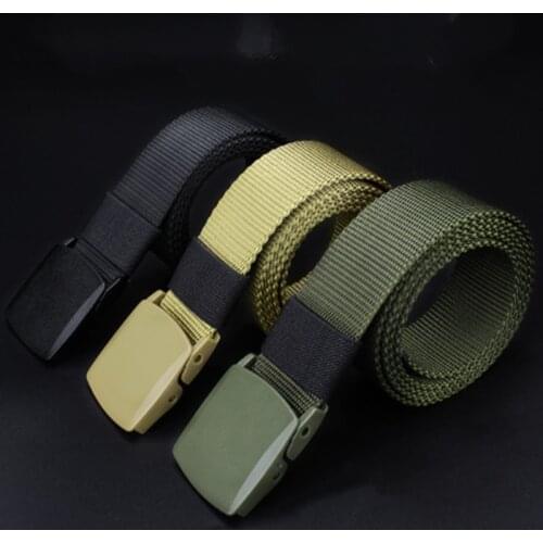 2021 New Arrival Sale Outdoor Army Tactical Belt Military Nylon Belts Mens Waist Strap With Buckle Rappelling Black Color