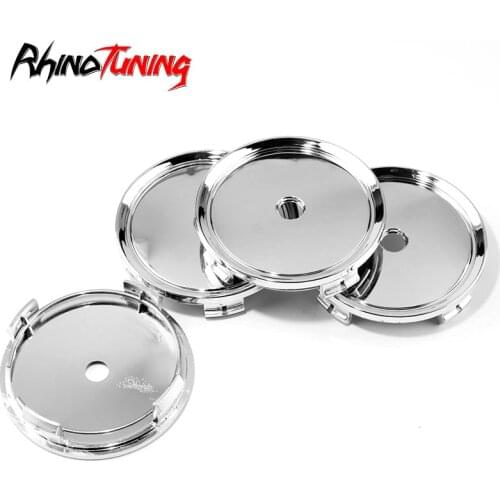 4pcs 74mm 69mm Car Wheel Center Hub Caps Perforated Dust-proof Hood Cover For Rims Black Sliver Fit 64.5mm Sticker