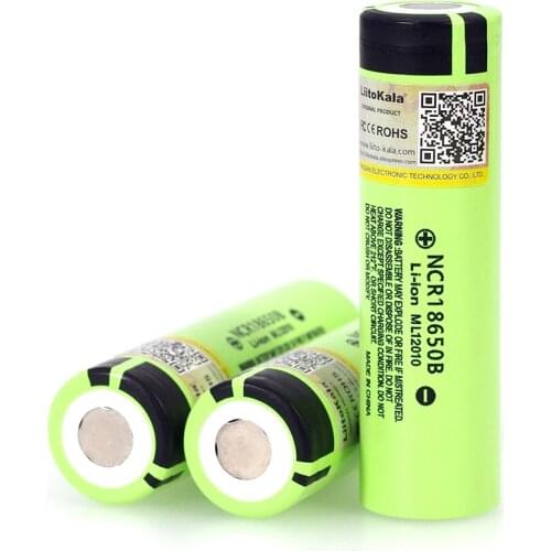 6PCS 2019 Liitokala original 18650 3400mAh NCR18650B 3.7V battery Lithium Rechargeable Battery For Flashlight Batteries