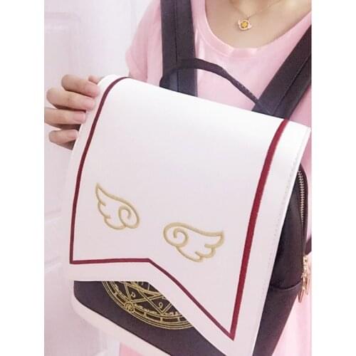 Anime Card Captor Sakura Action Figure printed Backpack cosplay sakura girls Bag Shoulder Bag Rucksack New model fashion