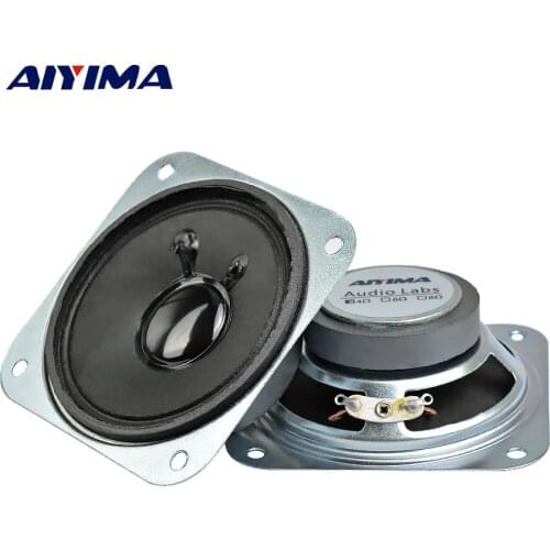 AIYIMA 2PCS 4ohm 3W Audio Speaker 2.75 inch 70mm Full Range Tweeter Altavoz Square loudSpeaker DIY Home Theater Sound System