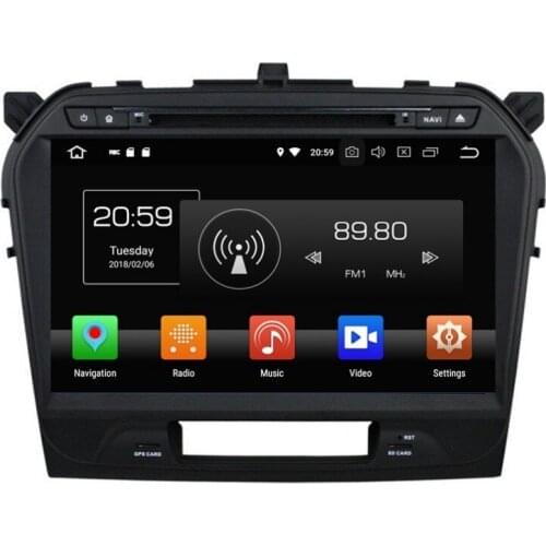 2 din 10.1" Android 8.0 Octa Core Car DVD Multimedia GPS Navigation for Suzuki Vitara 2015 Radio Bluetooth WiFi USB Mirror-link