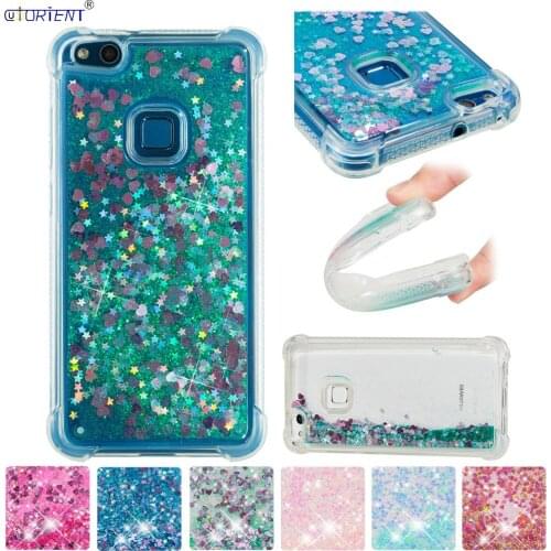 Huawei P10 Lite Nova Lite Glitter Stars Dynamic Liquid Quicksand TPU Cover Phone Case WAS-LX1 WAS-LX1A Soft Silicone Bumper Case