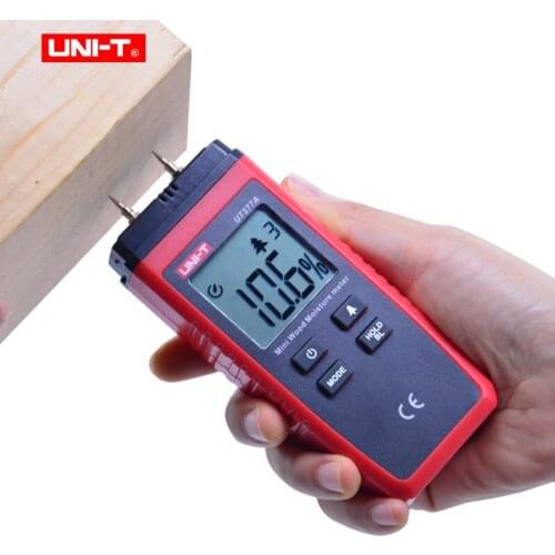 UNI-T UT377A Digital Wood Moisture Meter Hygrometer Humidity Tester Paper Plywood Other Wooden Material Mini Wood Moisture Meter