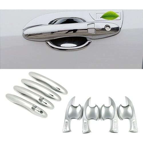 For Haval H6 2018-2021 Car Exterior Modify Chrome Side Door Handle Cover Decoration Trim Protection Sticker