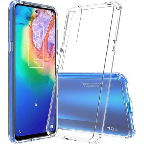 For TCL 20S Case Airbag Corners ShockProof Soft TPU+Arcylic Clear Back Phone Cases For TCL 20 Pro 5G TCL20S Cover