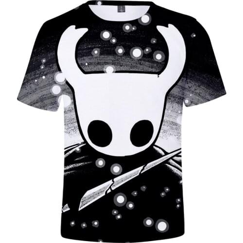 3D Hollow Knight T SHIRT Men Women Fashion Short Sleeve Harajuku T-shirts Hit Hop Clothes Short Sleeve TShirt Tops Plus Size 4XL