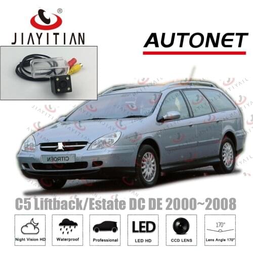 JIAYITIAN Rear View Camera For Citroen C5 2000~2008 DC/DE Liftback Estate CCD Night Vision License Plate camera Reverse Camera