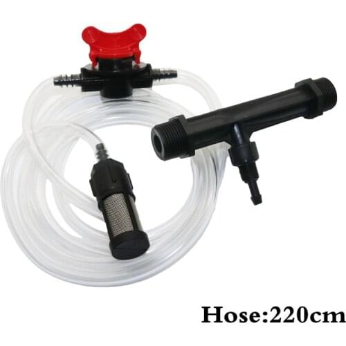 Automatic Fertilizer Kit 1/2' Or 3/4' Venturi Tube Irrigation Water Hose With Flow Control Switch & Metal mesh filter 4 Pcs