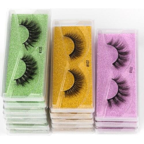 Wholesale Mink Eyelashes Set10/30/50/100pcs False Lashes Natural long Eyelashes 3d Mink Lashes Fluffy Fake Lashes In Bulk