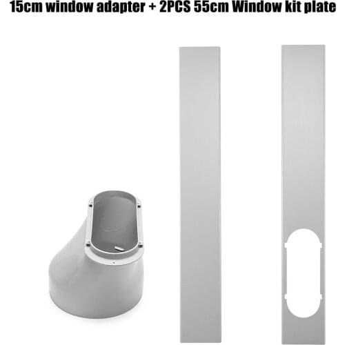 1PC 6" Window Adaptor For Portable Air Conditioner Or 2Pcs Adjustable Window Sealing Plate Window Slide Household Kit Plate