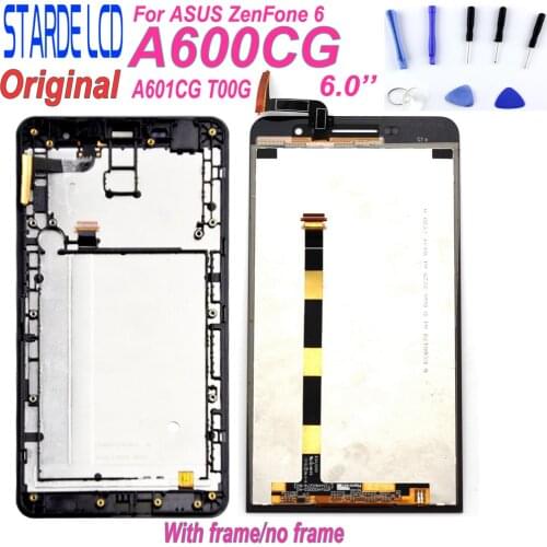 Original 6.0" 1280x720 IPS Display for ASUS ZenFone 6 A600CG A601CG T00G LCD Touch Screen Digitizer Replacement Parts