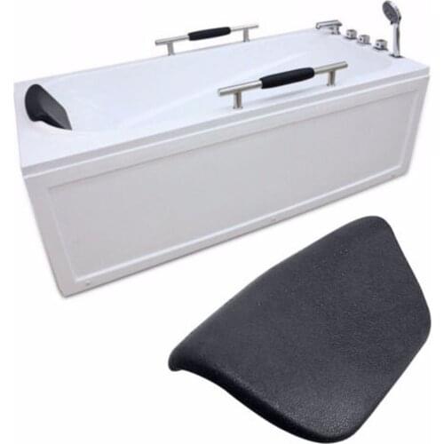 Rest Pillow Bathtub Spa Headrest Neck Support Stand Back Tub Holder Black 1pcs