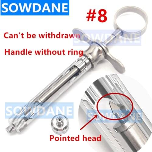 Popular Stainless steel syringe anesthesia syringe dental material Dental Aspirating Syringe Dentist Surgical Instruments