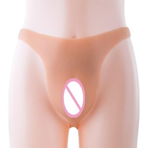 Silicone Drag Queen Transgender for Crossdresser Shemale False Vagina Panty