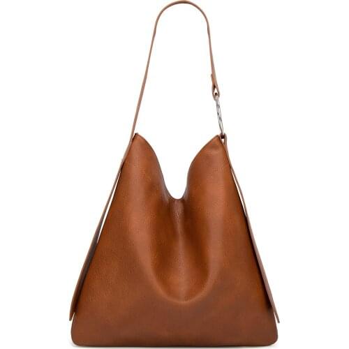 HISUELY Retro Women Tote Bag Female Shoulder Bag designer Large Capacity Soft pu leather Composite Bags Ladie Fashion Bag BG374