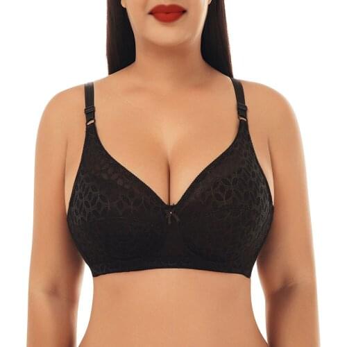 Sexy Woman Bra Wire Free Comfortable Breathable Thin Full Cup Gathers Seamless Plus Size Breasts Adjust Breast Shape Bralette