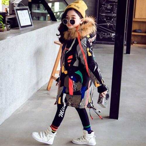 2020 Girl Winter Thickened Beautiful Fashion Down Cotton Jacket