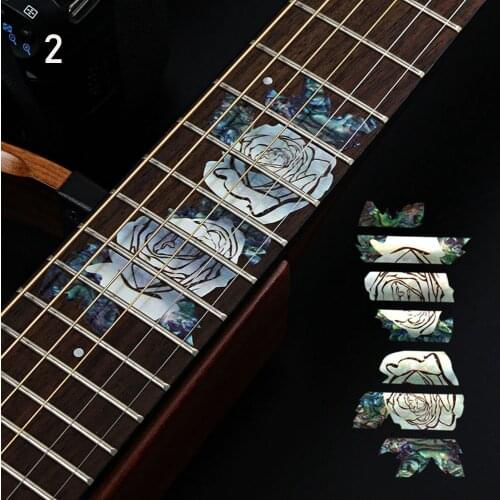 1pcs Fretboard Sticker Guitar Bass Ultra Thin Stickers For Guitarra Beautiful Music Instrument Decorations Electric Guitar Parts