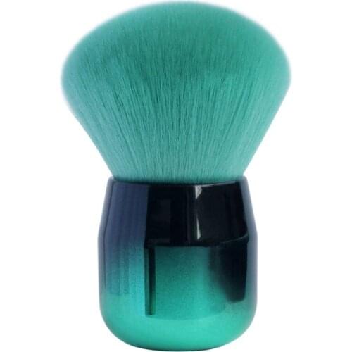 1Pc Blusher Brush Hair Mushroom Powder Makeup Brush with Portable Aluminum Short Handle Make Up Tool