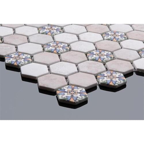 Mosaic tiles for kitchen and bathroom walls