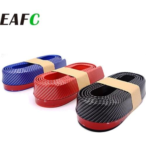 2.5M Front Car Bumper Protector Rubber Car Protector Front Bumper Guards Lip Mouldings Splitter Chin Body Auto Bumper Exterior