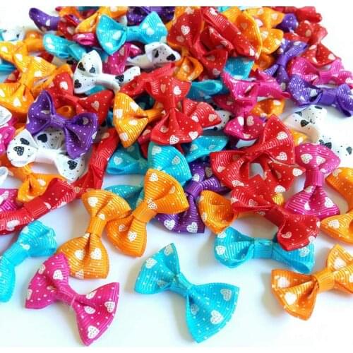 50pcs/lot 25mm*35mm Ribbon Bow Gift Package For DIY Handmade Bow Wedding Decoration Scrapbooking Sewing Craft