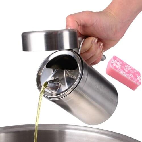 550ml Stainless Steel Leakproof Drops Edible Oil Pot Sauce Vinegar Oil Bottle