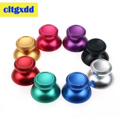 Cltgxdd 2pcs Aluminum Metal Analog Joystick grip Cap Replacement for Sony playstation PS4 Gamepad Controller