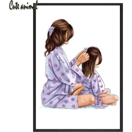 Diy Diamond Painting Lovely Painting Mother and Daughter Family Time Full Square New arrival Diamond Embroidery Mosaic Kits