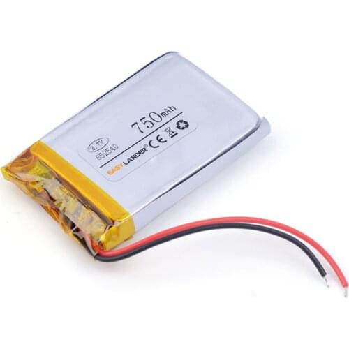 Small capacity rechargeable li-ion batteries 3.7v 750mah 652540 for toys mobile power DVR smart watch Sports bracelet