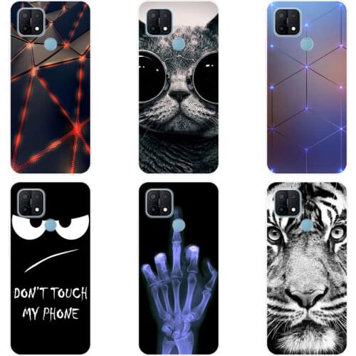 For OPPO A15S Case Silicone TPU Phone Case On For OPPO A15S Case Soft Protective Cover