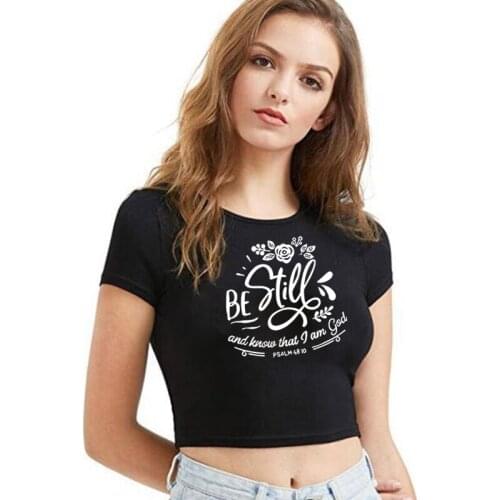2021 Summer New Slim-Fit Printed Round Neck Short-Sleeved T-shirt Womens Clothing Student Lady Shirt Short Navel Tops