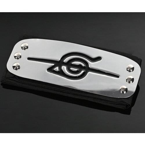New Anime Konoha Ninja Sasuke Hatake Kakashi Cosplay Props Headband Wristband Metal Armband Headwear Accessories Toy