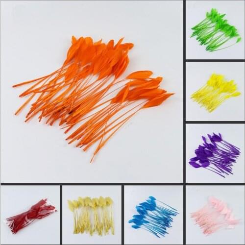 Wholesale 50pcs/lot black color goose wing feathers 15-20cm long DIY jewelry decorative accessories headdress decor costumes