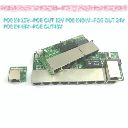 POE12V-24V-48V POE12V/24V/48V POE OUT12V/24V/48V poe switch 100 mbps POE poort;100 mbps UP Link poort; poe powered switch NVR