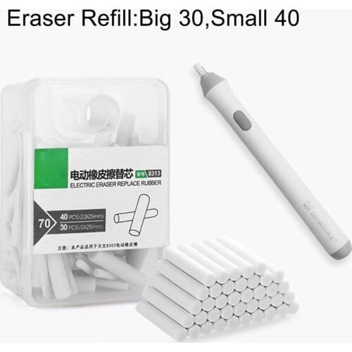 50/70/80pcs 2.3mm 5mm Refill Pencil Eraser Replacement Erasers Sketch Erasers for Electric Erasing Pen Machine School Office Use