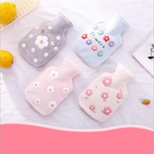 Water-filling Hot-water Bag Warm Belly Hands Cute Warm Water Bag Mini Hand Warmer Flower Hot Water Bottle Bag Water Warmer