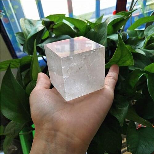1pcs 5cm natural clear crystal square cube healing as decoration