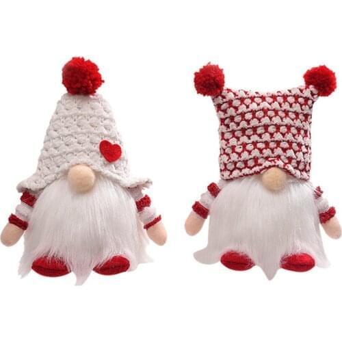 2021 Christmas Faceless Doll Small Ornament Nordic Gnome Old Man Doll Plushie Home Decoration Valentines Day Gnome Gifts Toys